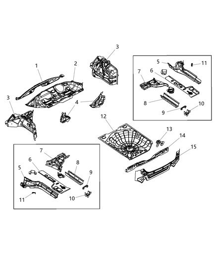 2015 Dodge Dart  Bracket-Parking Brake Diagram for 68082185AB
