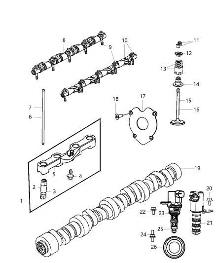 2019 Dodge Challenger  Bolt-HEXAGON FLANGE Head Diagram for 6509208AA