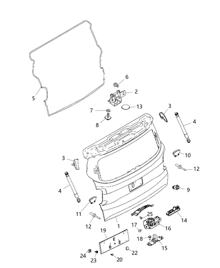 2019 Jeep Renegade  Tape Diagram for 68162372AA