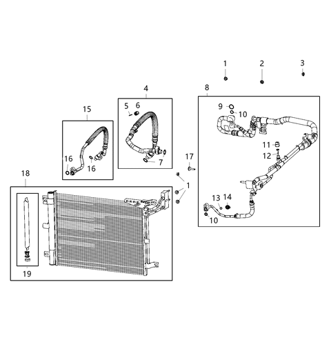 2021 Jeep Wrangler  Line-A/C Discharge Diagram for 68282103AA