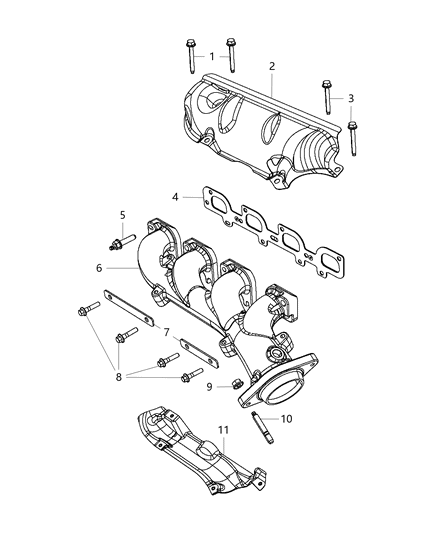 2015 Jeep Grand Cherokee  Stud-Double Ended Diagram for 6509544AA