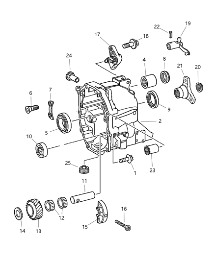 2006 Chrysler Crossfire  Bearing Diagram for 5097739AA