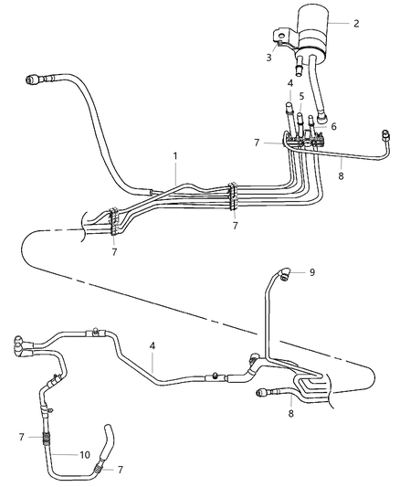 2005 Dodge Viper  Tube-Vacuum Diagram for 5290106AC