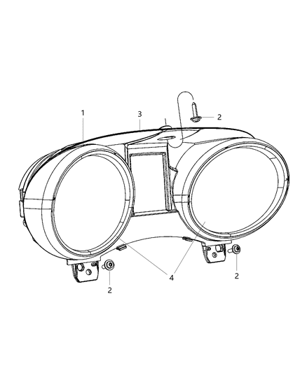 2016 Jeep Grand Cherokee  Instrument Panel Diagram for 68243242AG
