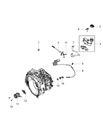 2014 Dodge Dart  Bolt-HEXAGON FLANGE Head Diagram for 68093403AA
