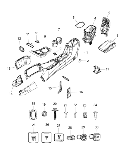 2018 Jeep Compass  Screw Diagram for 6512042AA