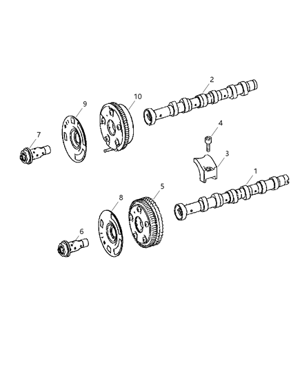 2008 Dodge Sprinter 2500  SOLENOID-CAMSHAFT Diagram for 68013893AA