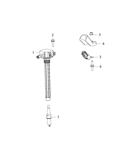 2015 Chrysler 200  I Sheet-Ignition Coil Diagram for 68420587AA