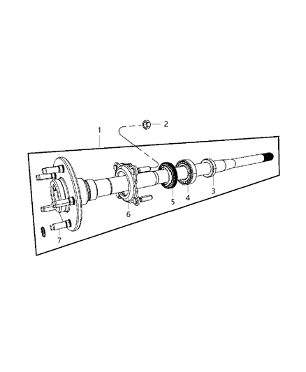2018 Jeep Wrangler  Wheel Stud Diagram for 68398367AA