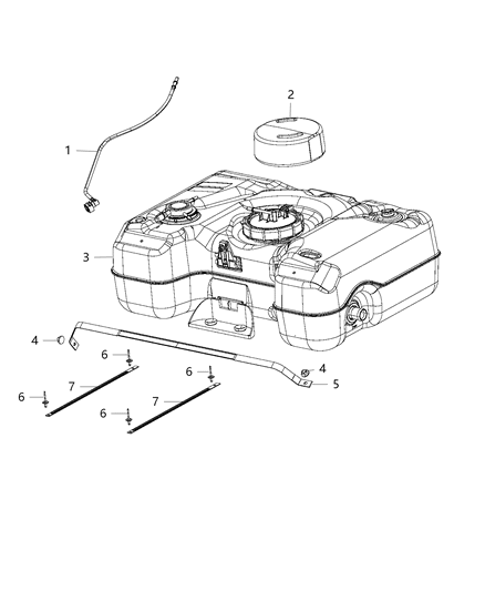 2014 Dodge Viper  Shield-Fuel Tank Diagram for 5290164AA