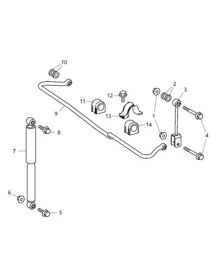 2007 Dodge Sprinter 2500  Shock-Suspension Diagram for 68013825AA