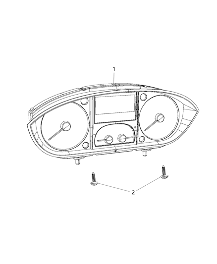 2021 Ram ProMaster 3500 CLUSTER-INSTRUMENT PANEL Diagram for 68472800AB