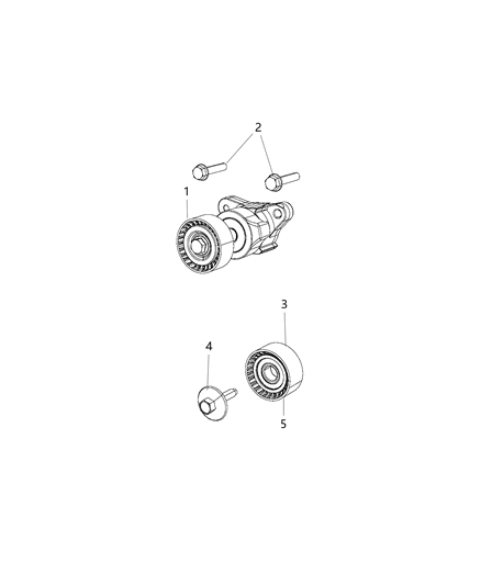 2015 Ram ProMaster City  PULLEY-Belt Diagram for 4627158AB