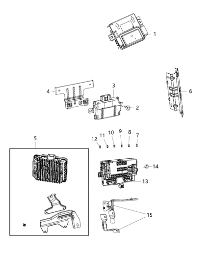 2018 Jeep Cherokee  Module-Power Inverter Diagram for 56029609AC