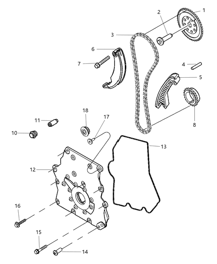 2007 Chrysler PT Cruiser  Pin Diagram for 6505758AA