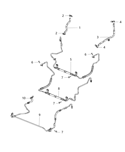 2021 Jeep Wrangler  Power Steering Pressure Diagram for 68247932AE