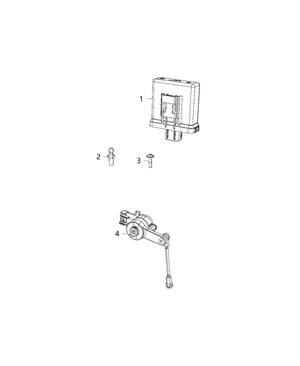 2020 Chrysler 300 Module-HEADLAMP LEVELING Diagram for 68430880AA