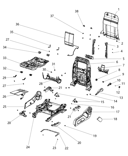 2014 Jeep Patriot  Handle-LUMBAR Diagram for 1DQ64XDVAA