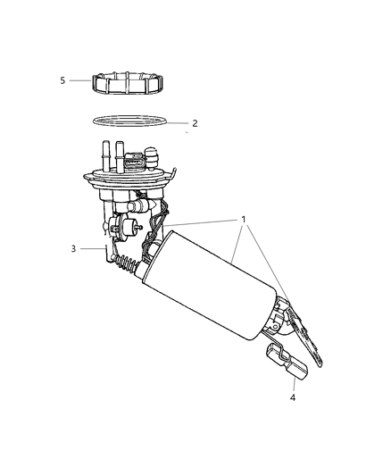 2006 Chrysler Town & Country  Fuel Level Unit Kit Diagram for 5096150AB