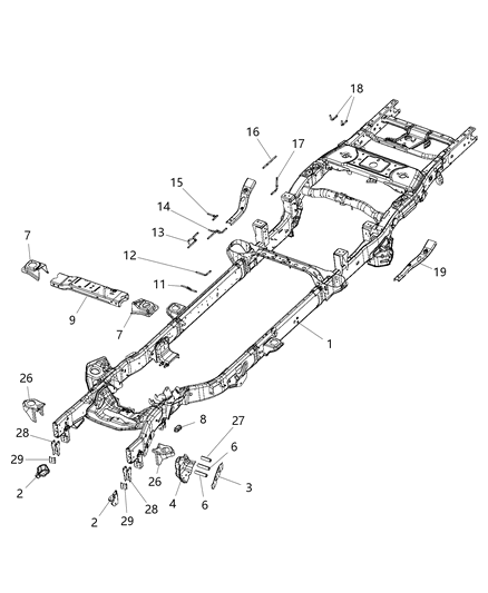 2015 Ram 2500  Bracket-Vapor CANISTER Diagram for 68195008AD