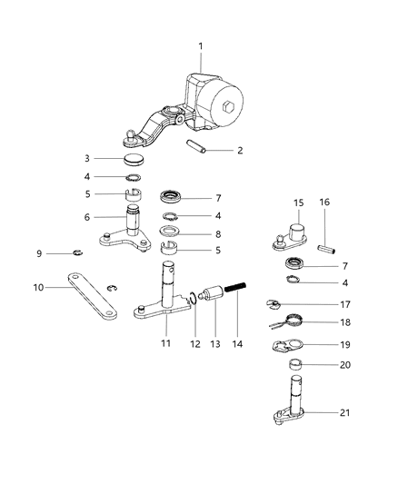 2011 Dodge Caliber  Spacer Diagram for 5189999AA