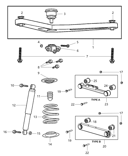 2007 Jeep Liberty  Bolt-HEXAGON Head Diagram for 6508678AA