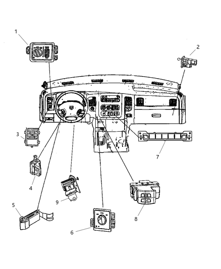 2011 Ram 3500  Switch-Clutch Departure Diagram for 56029536AA