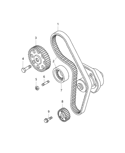 2018 Jeep Compass  Belt-Timing Diagram for 4893467AA