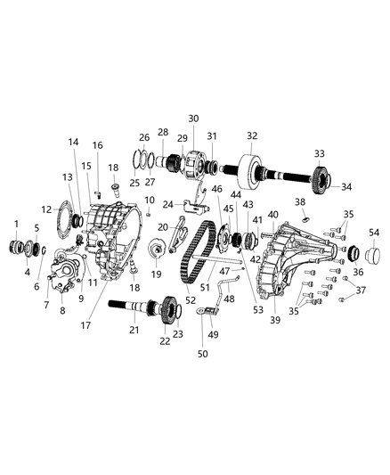 2008 Dodge Ram 1500  Snap Ring Diagram for 5080503AA