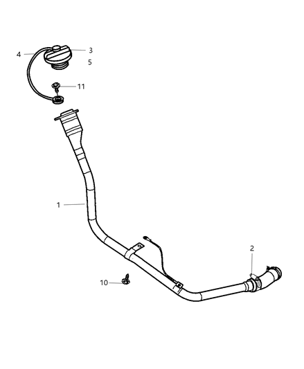 2004 Chrysler Concorde  Cap-Fuel Filler Diagram for 5278632AF