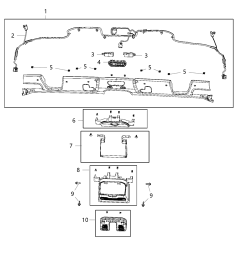 2021 Jeep Gladiator  Switch-Air Bag Control Diagram for 68299056AB