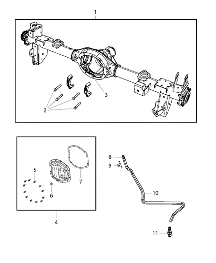 2018 Jeep Wrangler  Clip-Vent Tube Diagram for 68307265AA