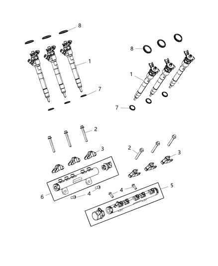 2021 Jeep Wrangler  Rail-Fuel Diagram for 68490028AA