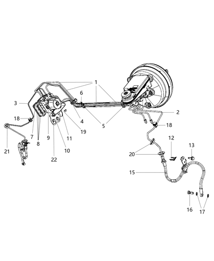 2010 Dodge Journey  Tube-Brake Diagram for 4743829AD