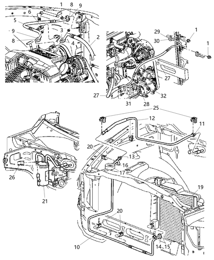 2009 Dodge Ram 2500  ACCUMULAT-Air Conditioning Diagram for 55056758AC