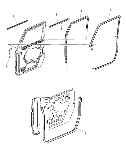 2014 Jeep Wrangler  Seal Diagram for 55397484AC