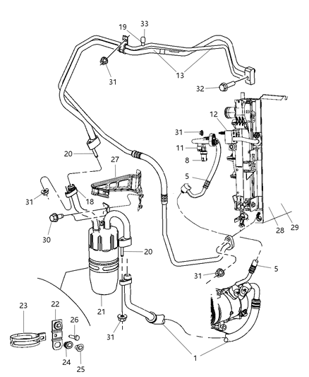 2009 Chrysler Sebring Seal-Slim Line Diagram for 5161784AA