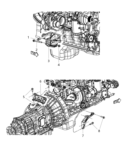 2014 Ram 5500 Bracket Diagram for 53034077AB