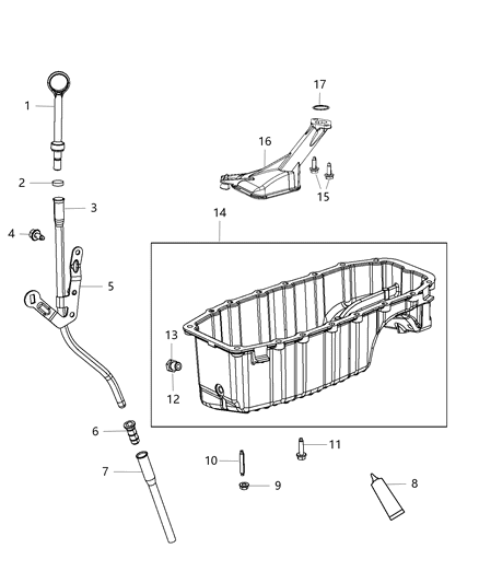 2018 Jeep Compass  Pan-Engine Oil Diagram for 68098293AA