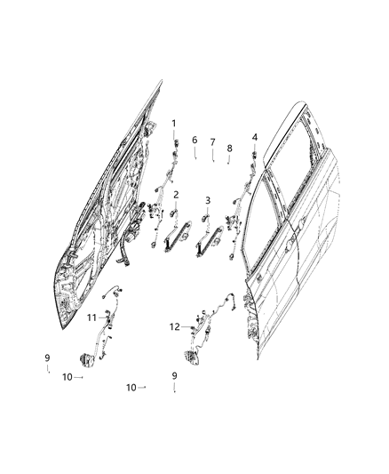 2020 Dodge Grand Caravan  Screw-HEXAGON FLANGE Head Diagram for 6512443AA