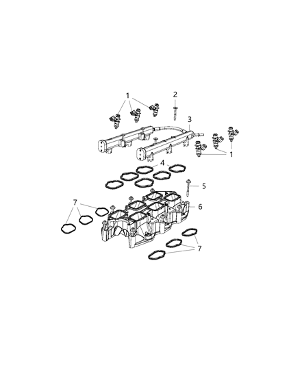2018 Chrysler Pacifica  Rail-Fuel Diagram for 4593922AA