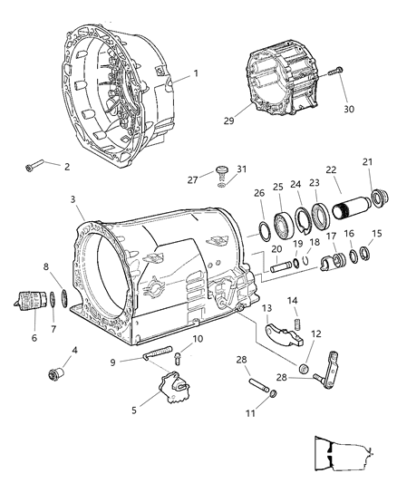 2007 Jeep Grand Cherokee  O Ring Diagram for 52108156AB