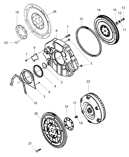 2008 Dodge Ram 2500  Bolt Diagram for 5086826AA