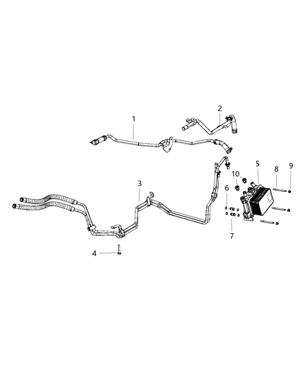 2020 Ram 1500  Hose-COOLANT Diagram for 68268579AC