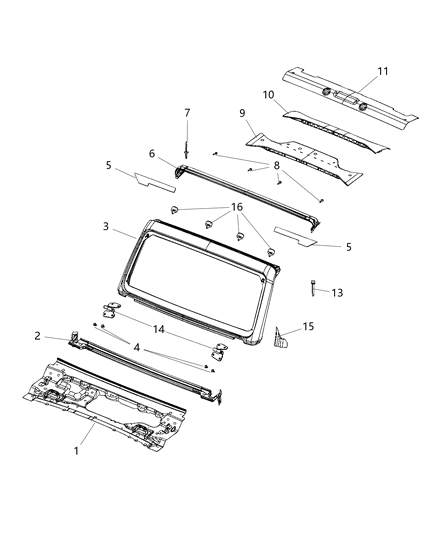 2018 Jeep Wrangler  Screw Diagram for 6512588AA