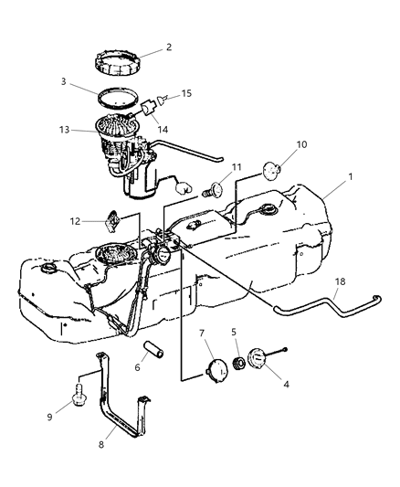 2009 Dodge Sprinter 2500  Cap-Fuel Filler Diagram for 68039897AA