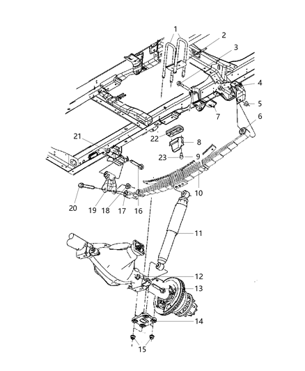 2012 Ram 3500  Nut-HEXAGON FLANGE Lock Diagram for 6507460AA