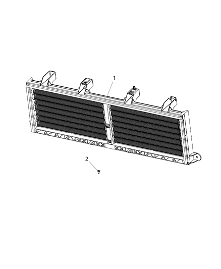 2020 Ram 3500 Active Shutter Diagram for 68452775AB