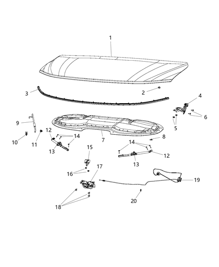 2017 Chrysler Pacifica  Screw-HEXAGON Head Diagram for 6511639AA