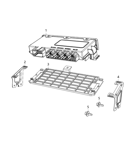 2020 Ram 4500  Module-Vehicle Systems Interface Diagram for 68410361AF